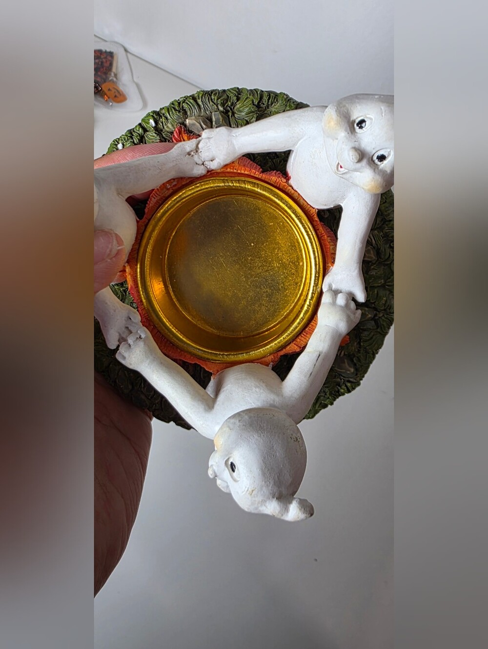 ๐ Vintage Halloween Ghost Coven Candle Jar Topper, Tealight Candle Holder - Picture 4 of 7